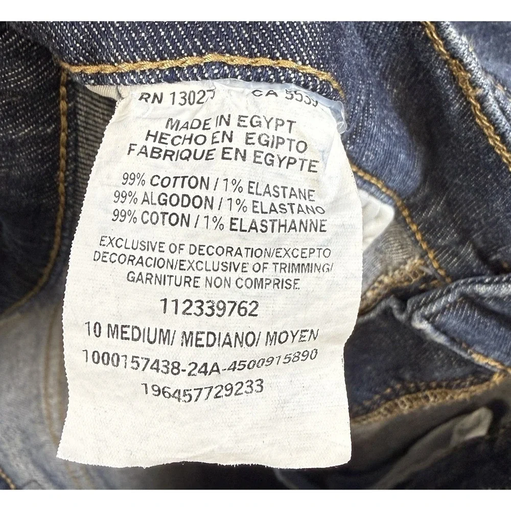 Lee Women's Legendary Flare‎ Leg Mid Rise Jeans Dark Wash Sz 10M Western Cowgirl